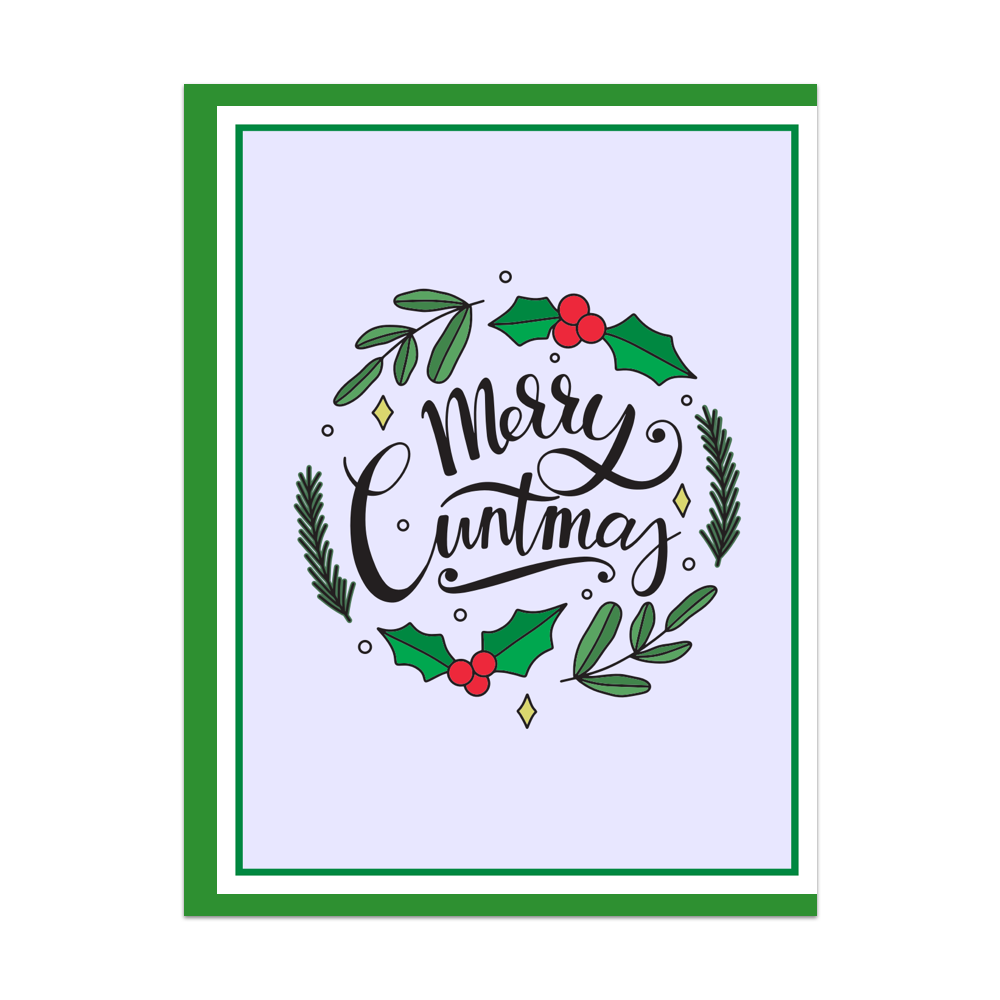 Merry Cuntmas Greeting Card