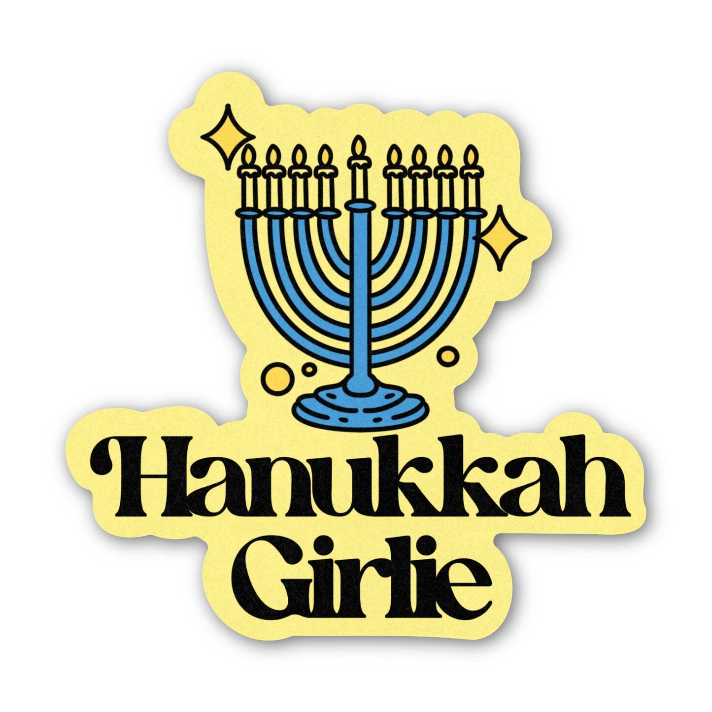 Hanukkah Girlie Sticker