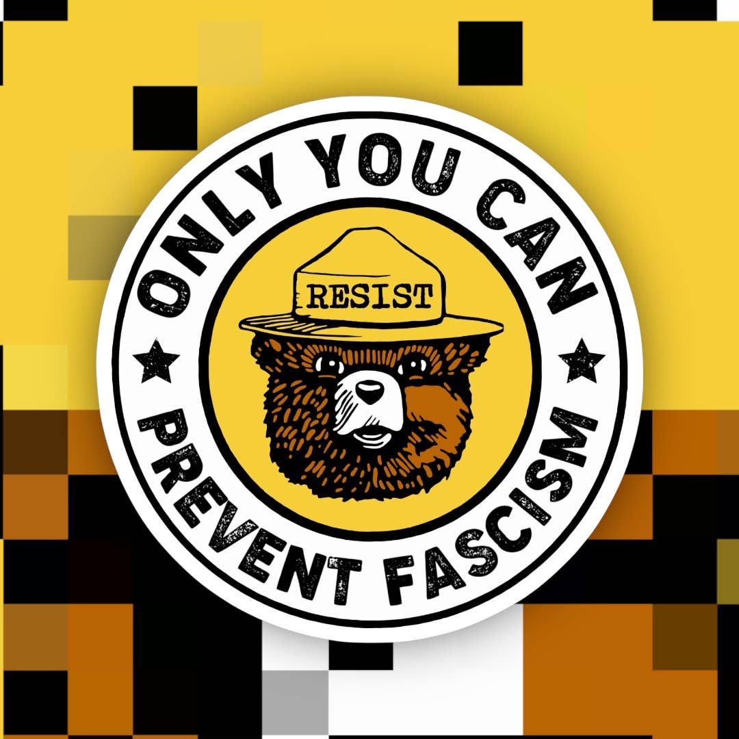 Only You Can Prevent Fascism Resist Sticker