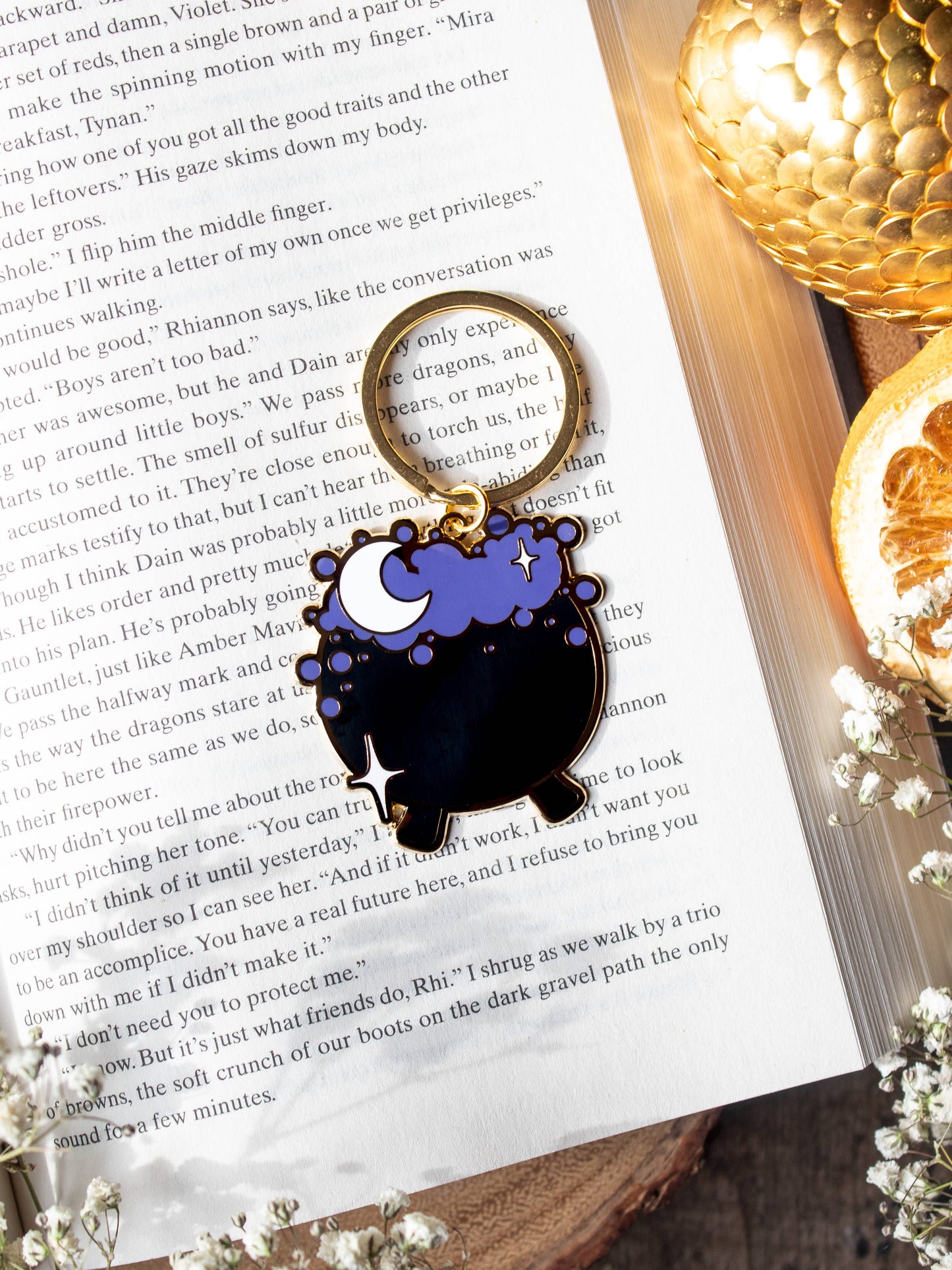 Cauldron Hard Enamel Keychain
