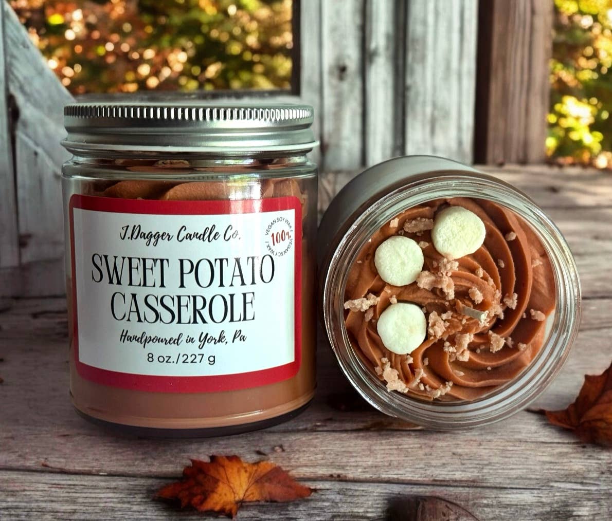 8oz. Sweet Potato Casserole Dessert Soy Candle