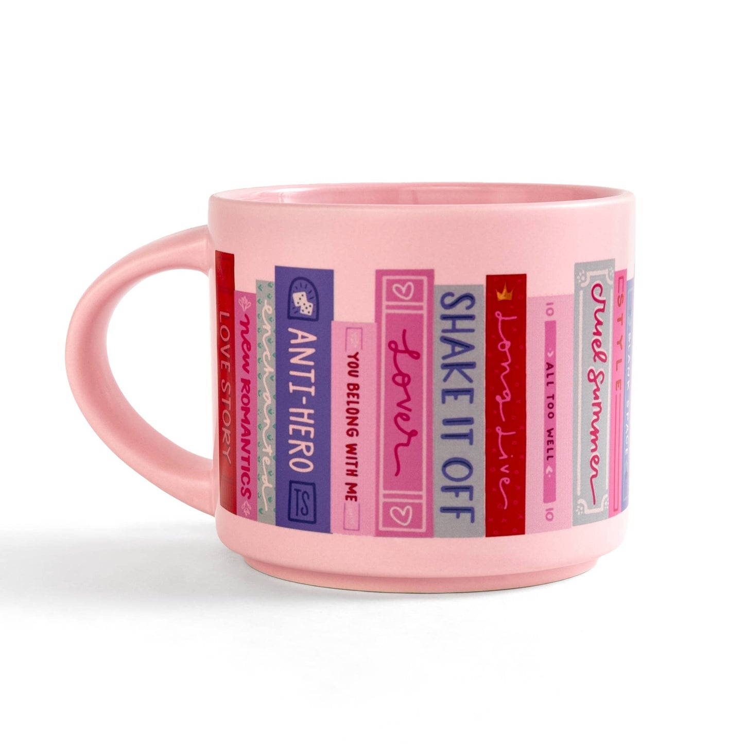 Book Tour Bookshelf Large Ceramic Mug