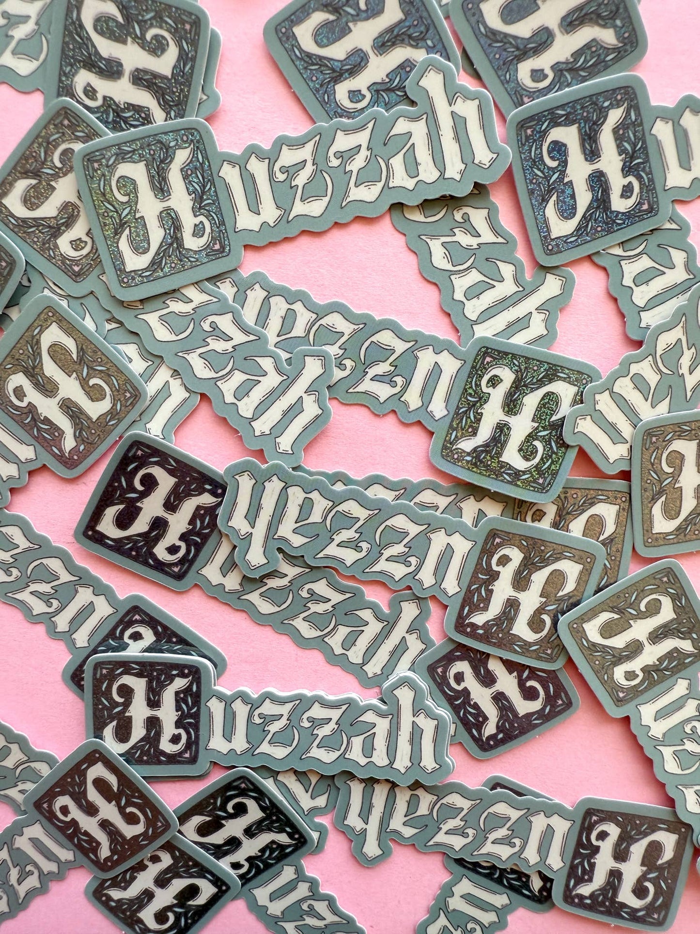 Huzzah Vinyl Sticker