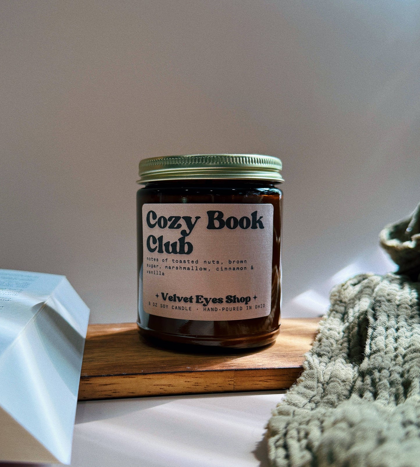 Cozy Book Club 8oz Candle