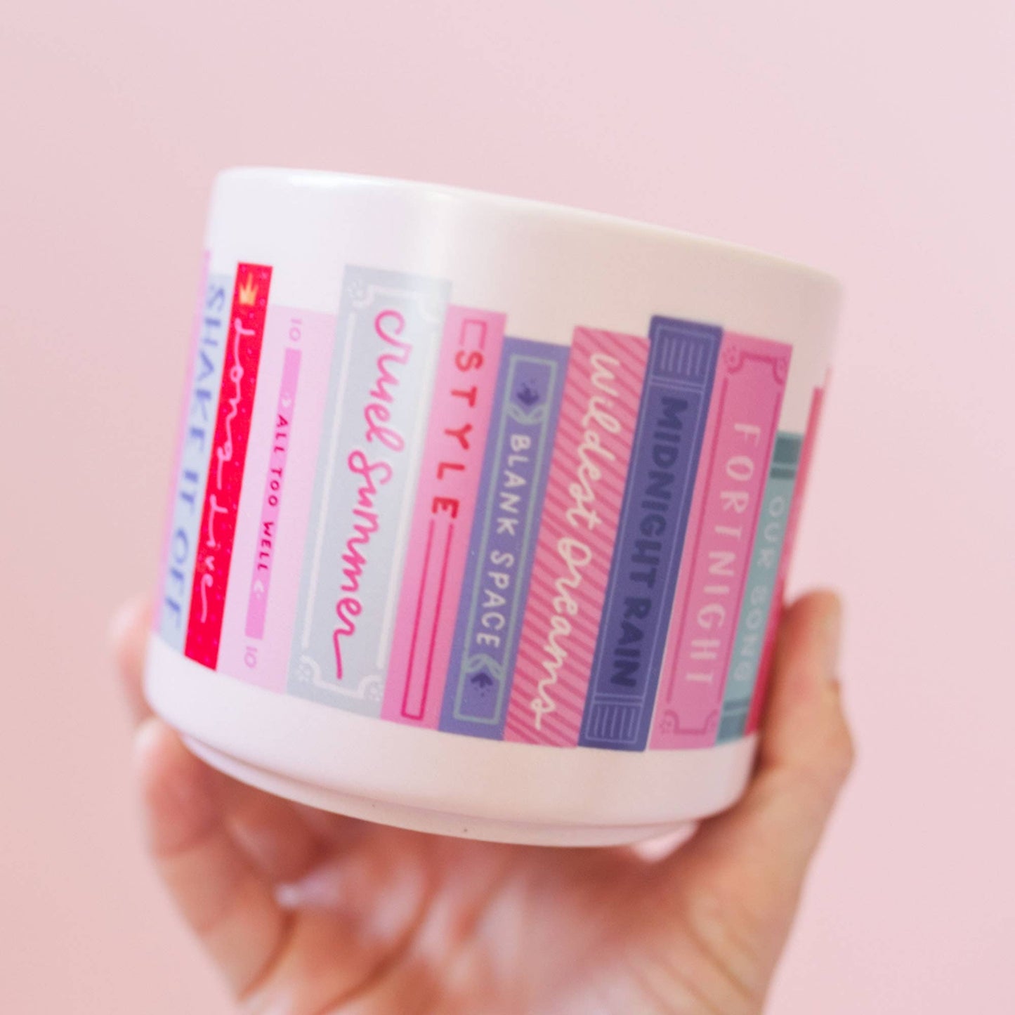 Book Tour Bookshelf Large Ceramic Mug