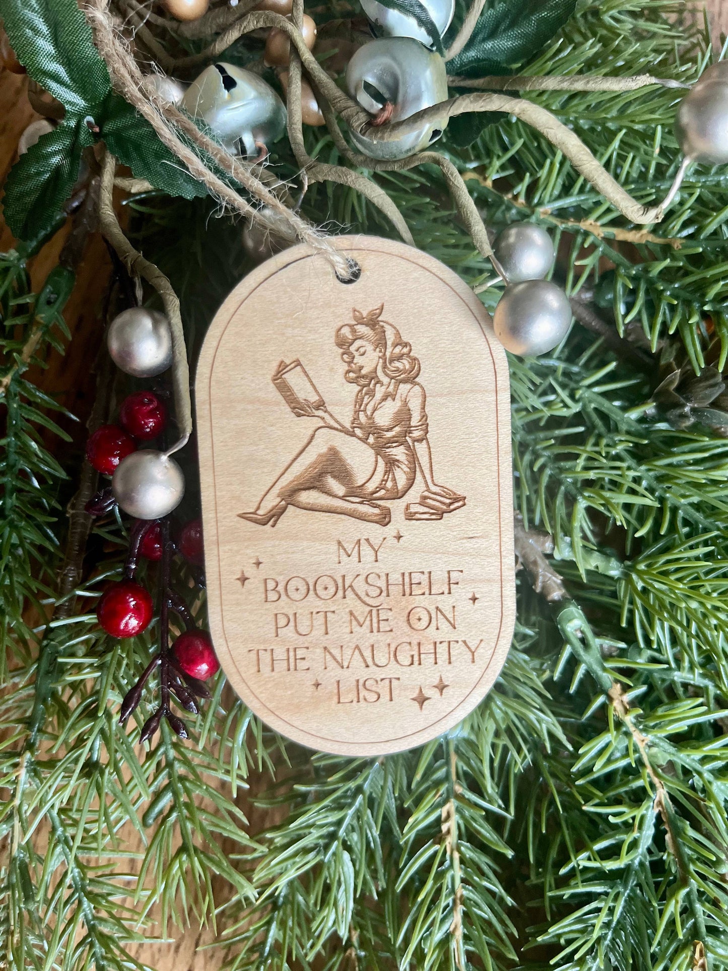 Naughty Smut Funny Book Christmas Ornament