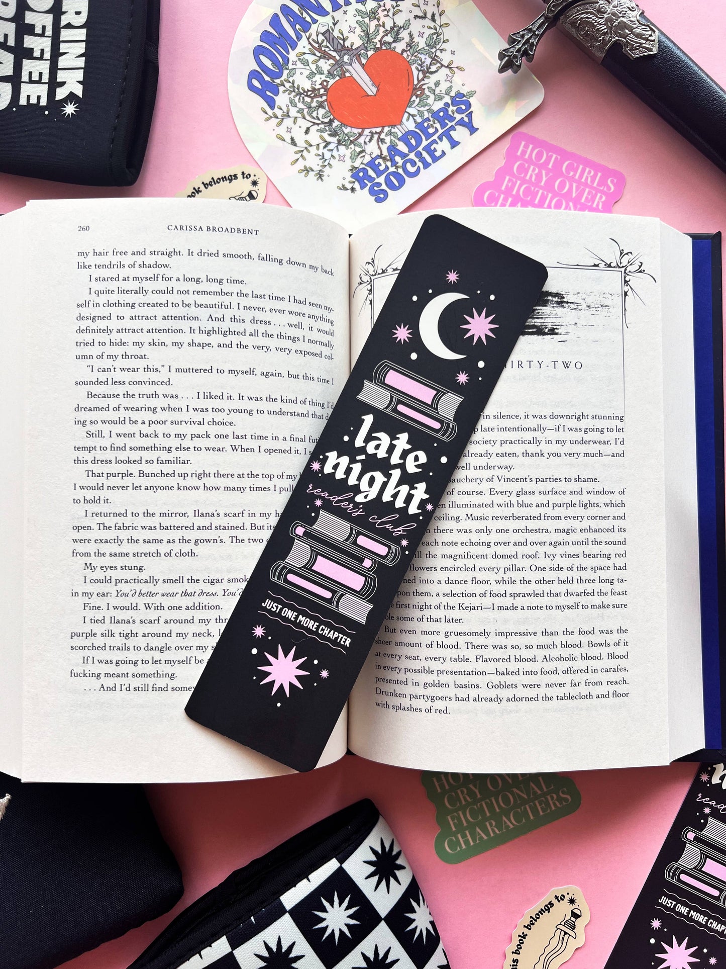 Late Nights Paper Bookmark