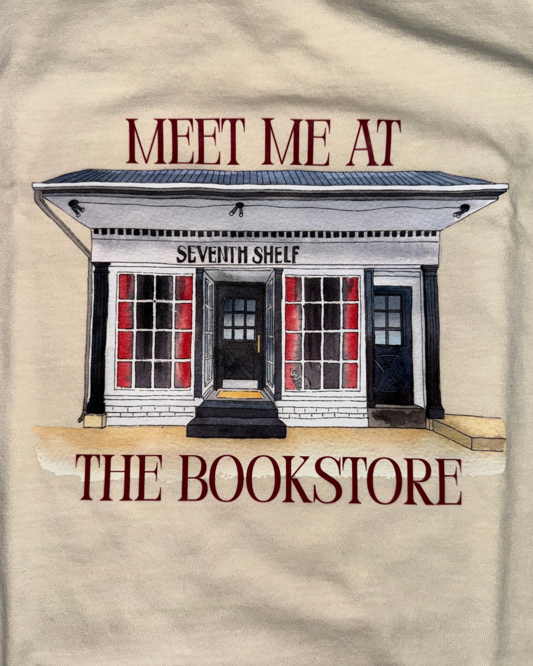 Seventh Shelf Meet Me At the Bookstore tshirt