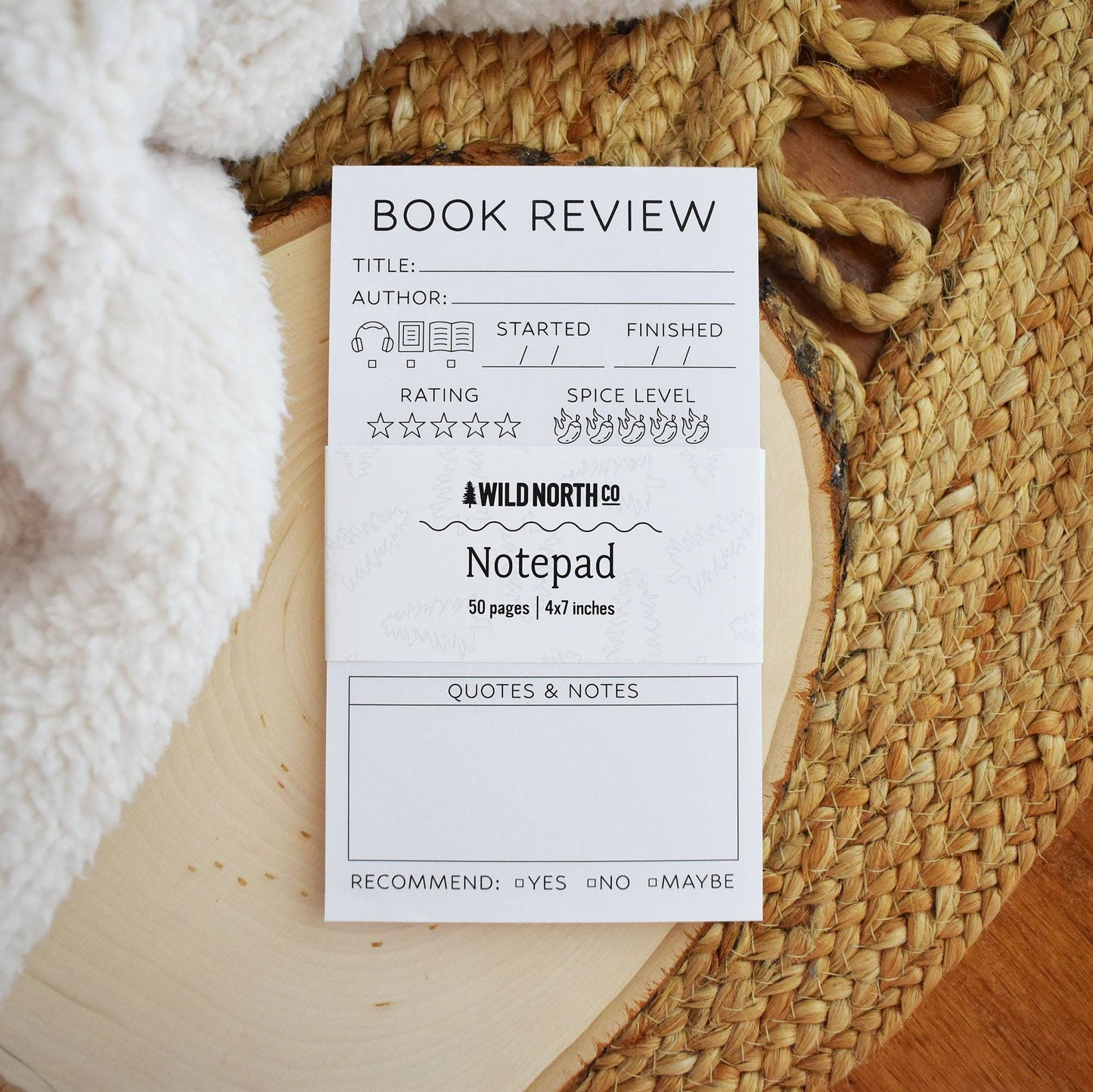 Book Review Notepad - Minimalist