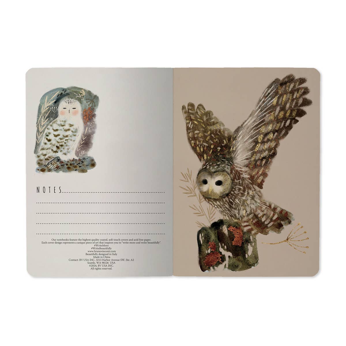 A6 Passport Notebook - Notebook Owls