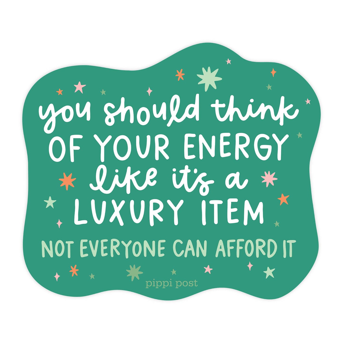 Energy Is A Luxury Item Decal Sticker