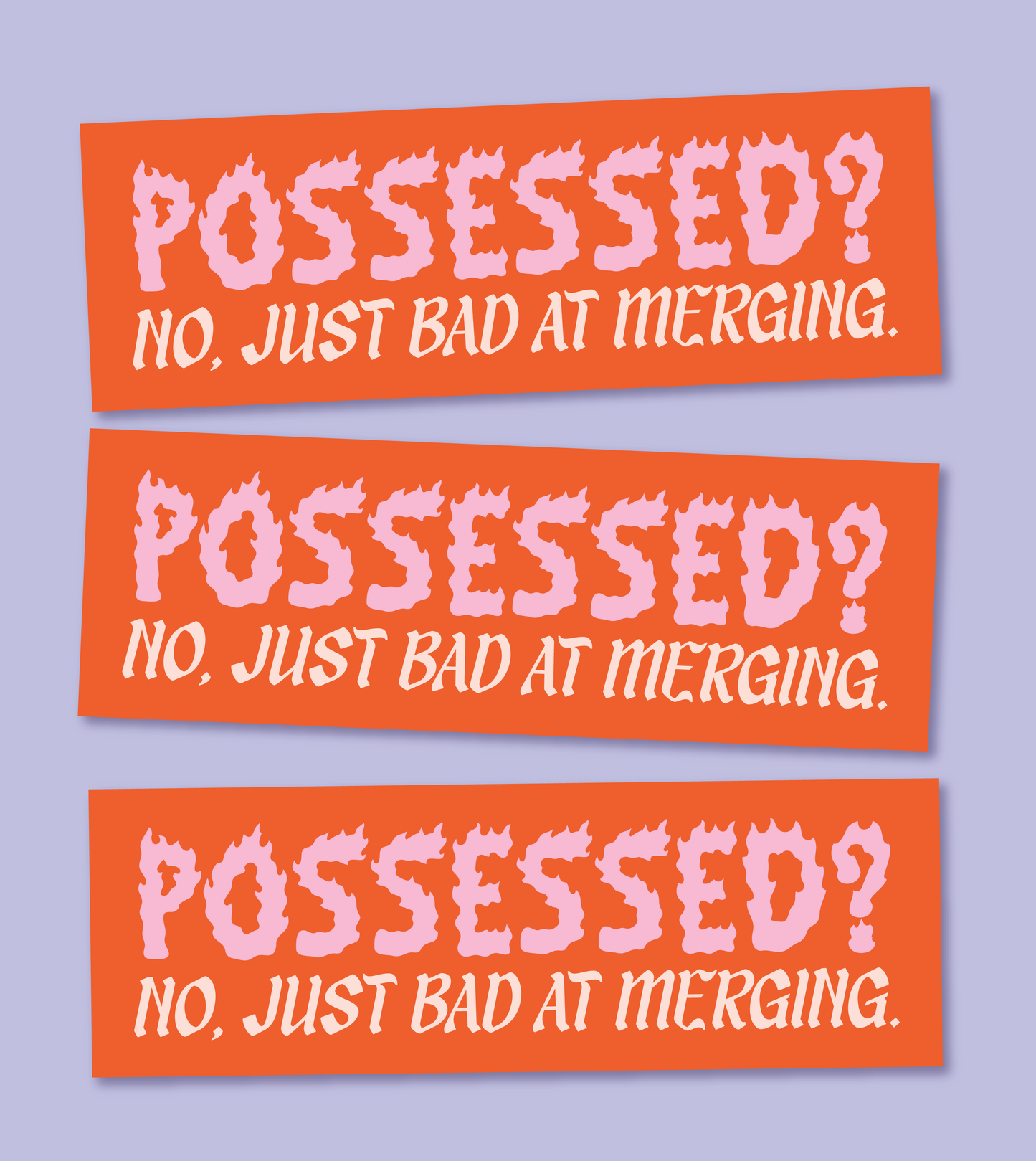 Possessed MAGNETIC Bumper Sticker