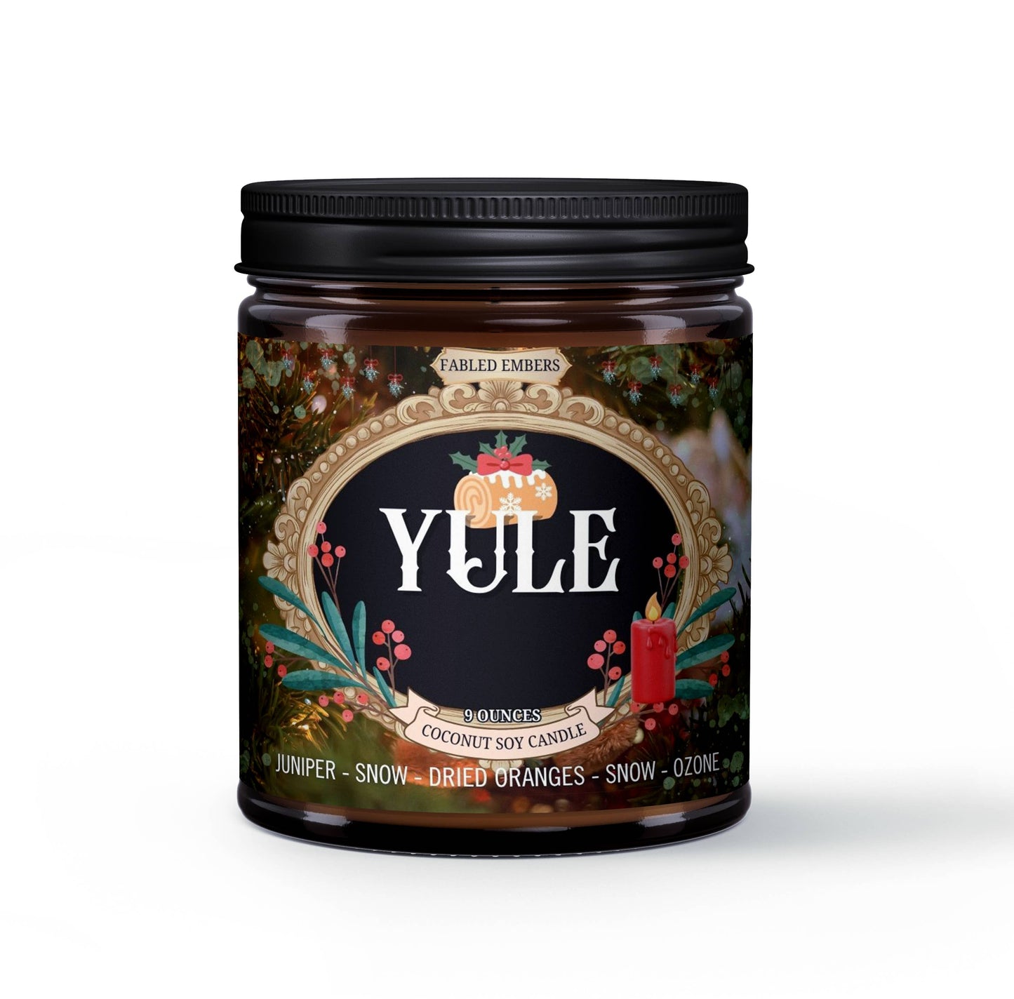 WINTER - YULE | Juniper and Snow | Coconut Soy Candle