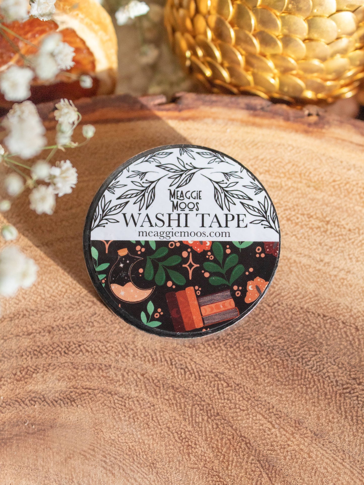 Burgundy Books Washi Tape | Fantasy Reader Stationery