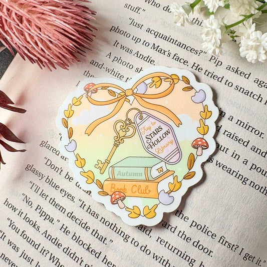 Key to Stars Hollow Library Heart Sticker