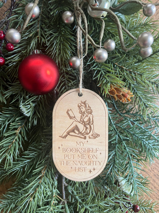 Naughty Smut Funny Book Christmas Ornament