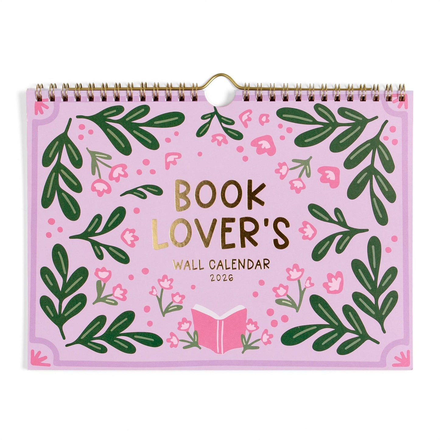 Book Lover's 2026 Spiral Hanging Wall Calendar