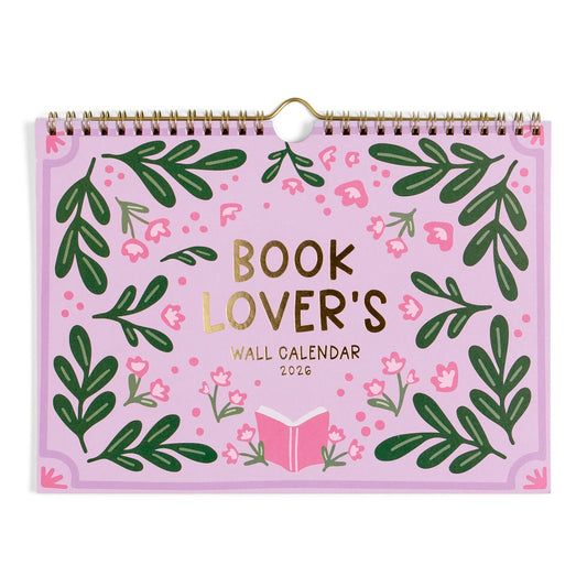 Book Lover's 2026 Spiral Hanging Wall Calendar