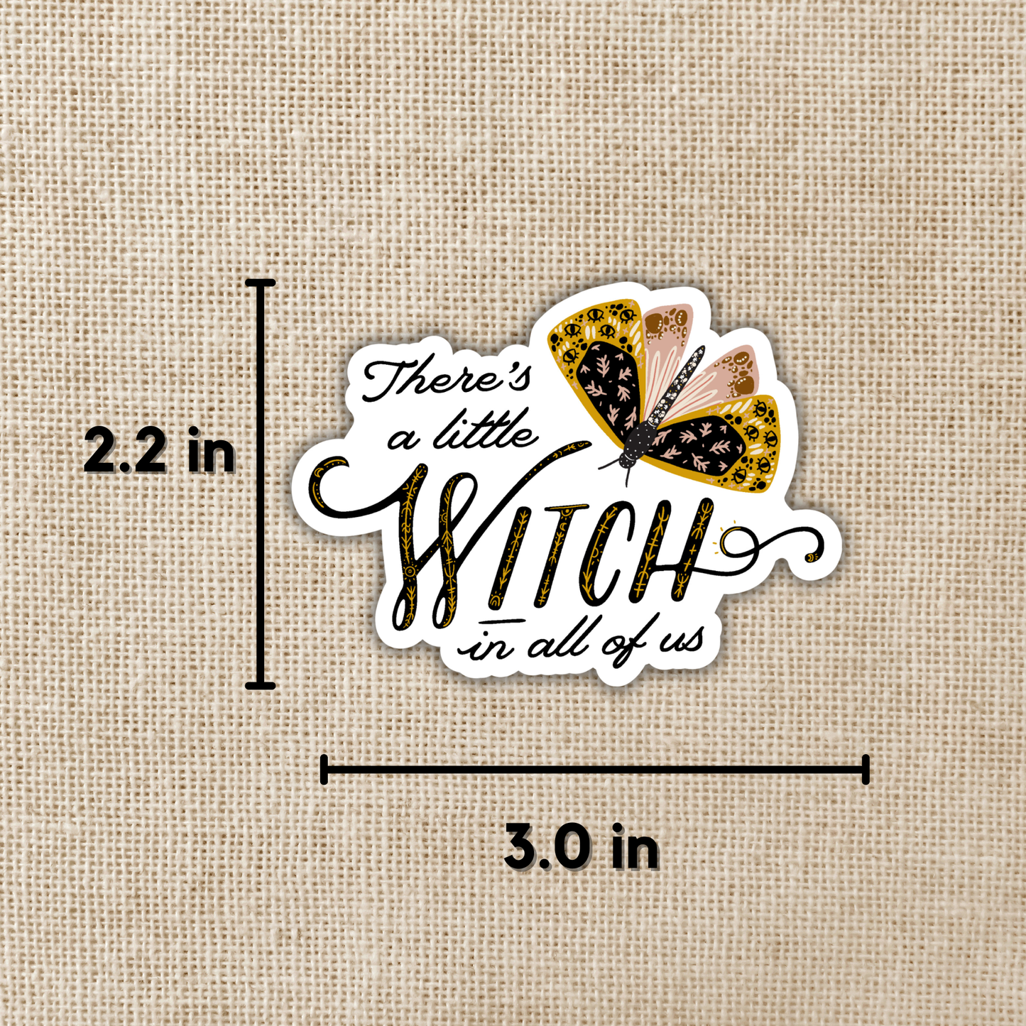 Little Witch In All Of Us Sticker, 3-inch