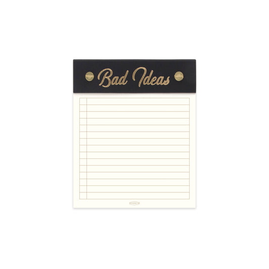 Post Bound Note Pad, 5 X 6 - Black "Bad Ideas"