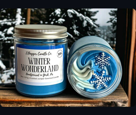 8oz. Winter Wonderland Holiday Dessert Soy Candle