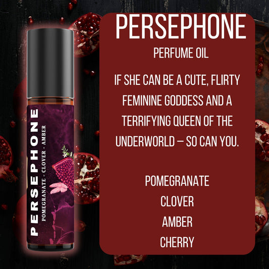 PERSEPHONE Perfume Oil roll-on | Greek Goddess | Pomegranate