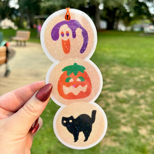 Halloween Cookies Bookmark with tassel