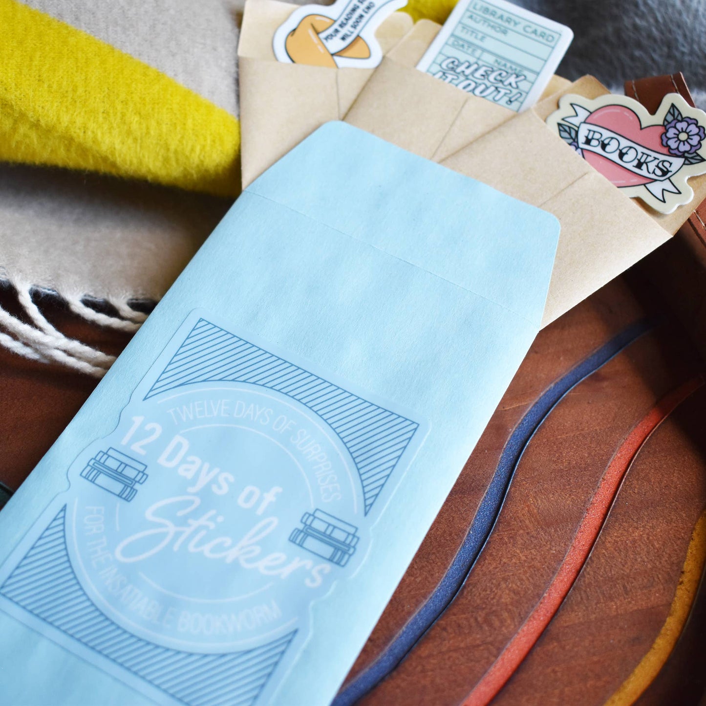 12 Days Of Stickers Bookish Pack