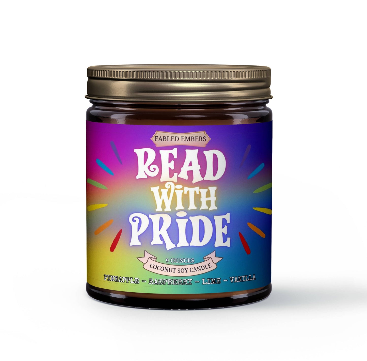 READ WITH PRIDE Queer Book Lovers Candle Coconut Soy