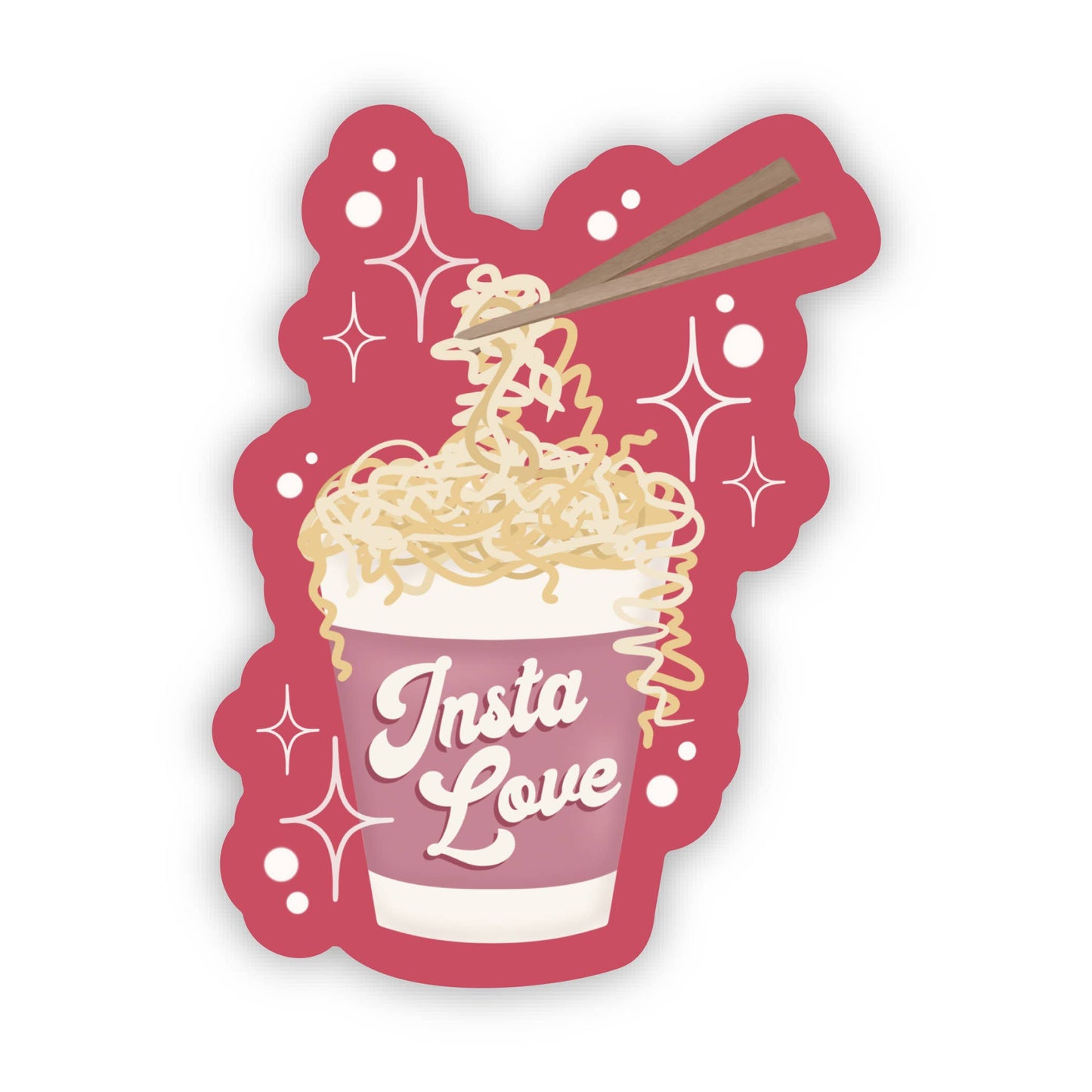 Insta Love Noodles Book Trope Waterproof Vinyl Sticker