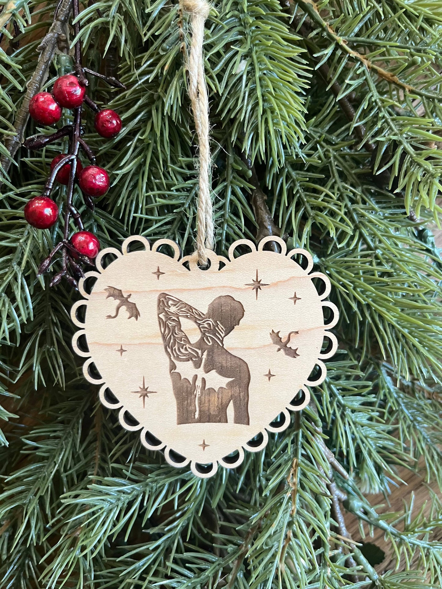 Book Boyfriend Bookish Dragon Wingleader Christmas Ornament