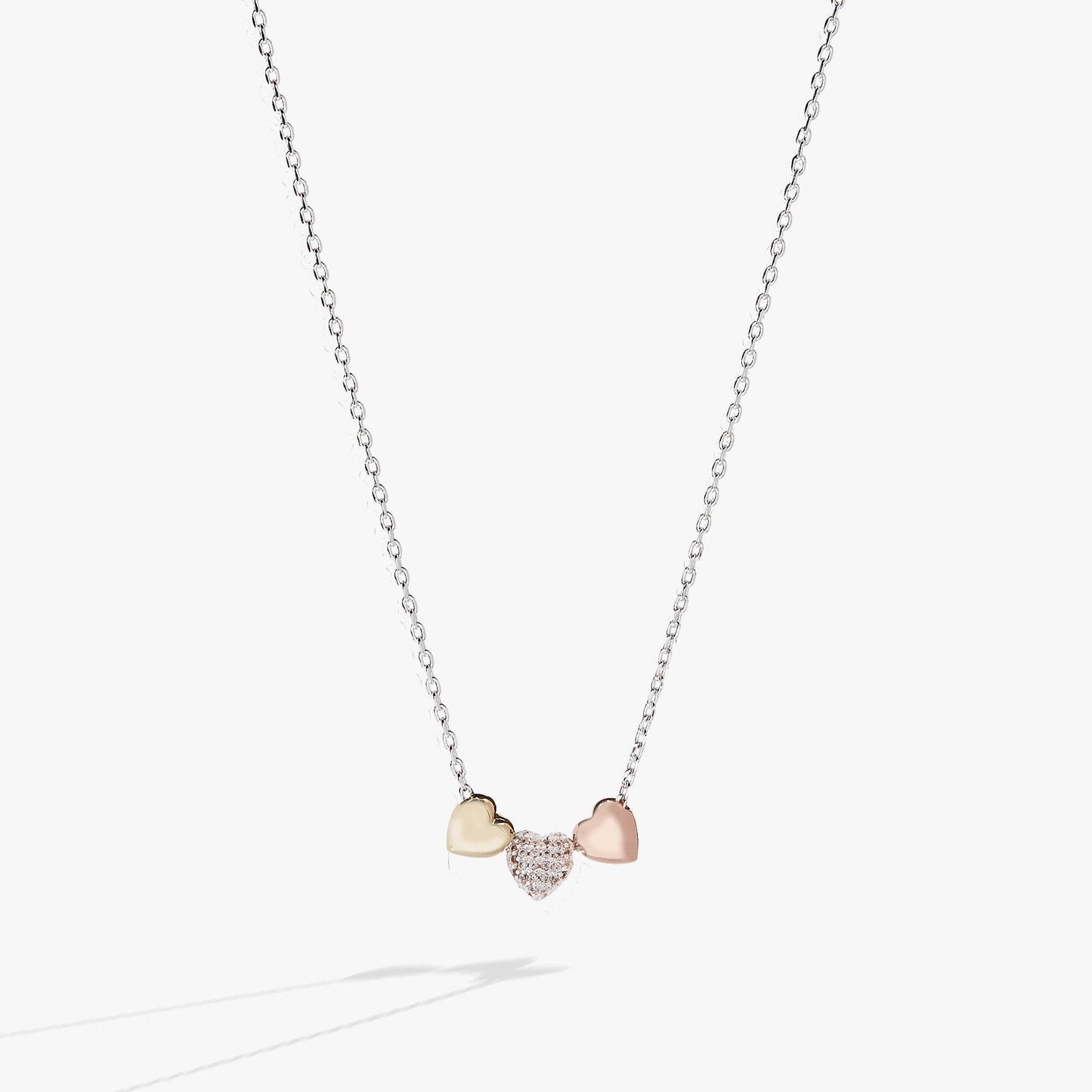 Crystal Heart Slider Necklace
