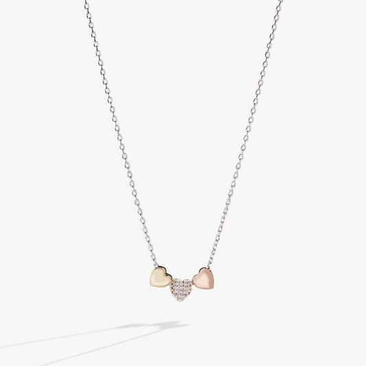 Crystal Heart Slider Necklace