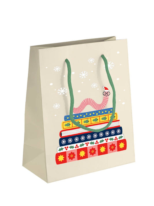 Holiday Bookworm Gift Bag (Large)