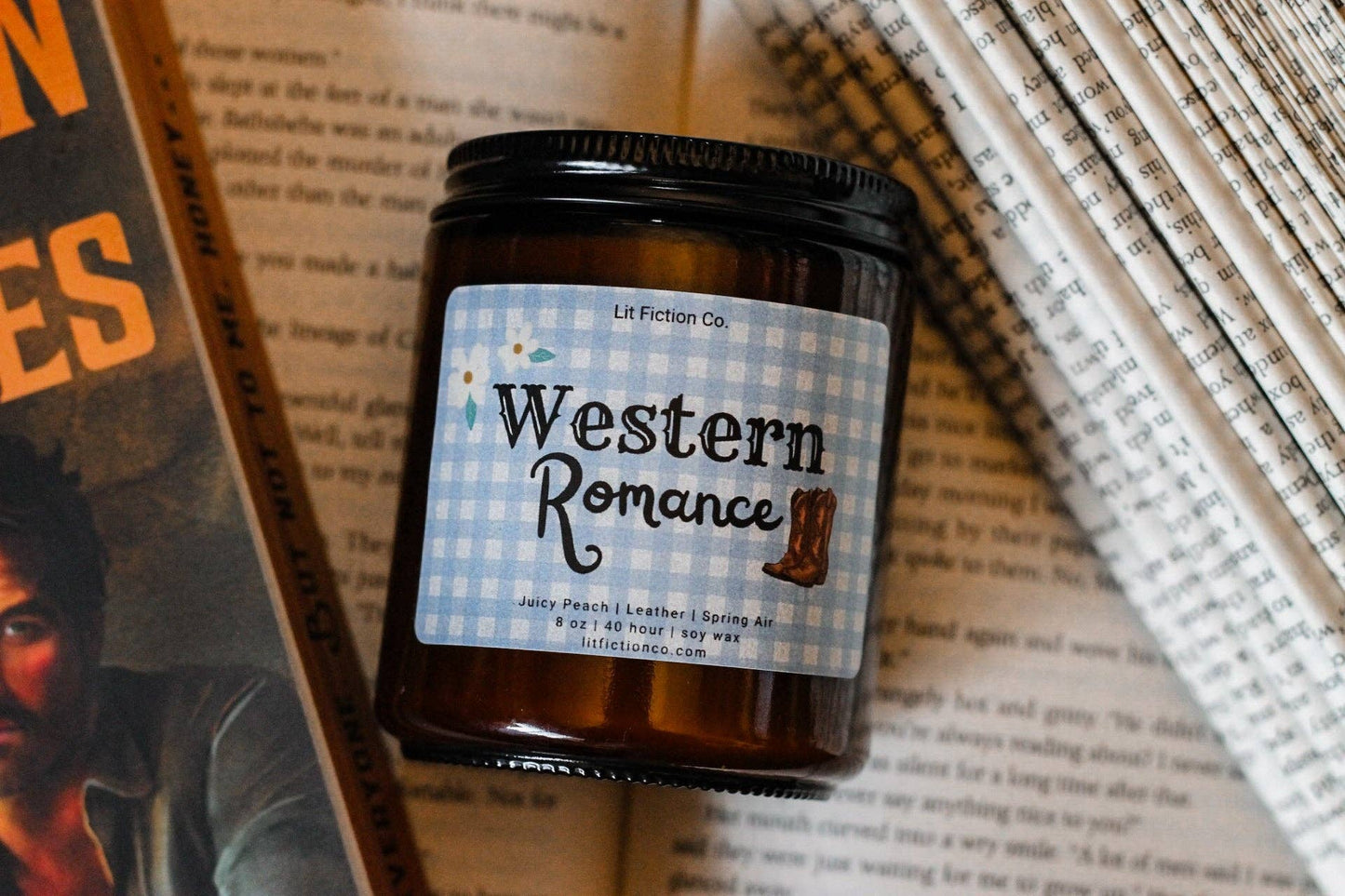 Western Romance | Book Themed Candle