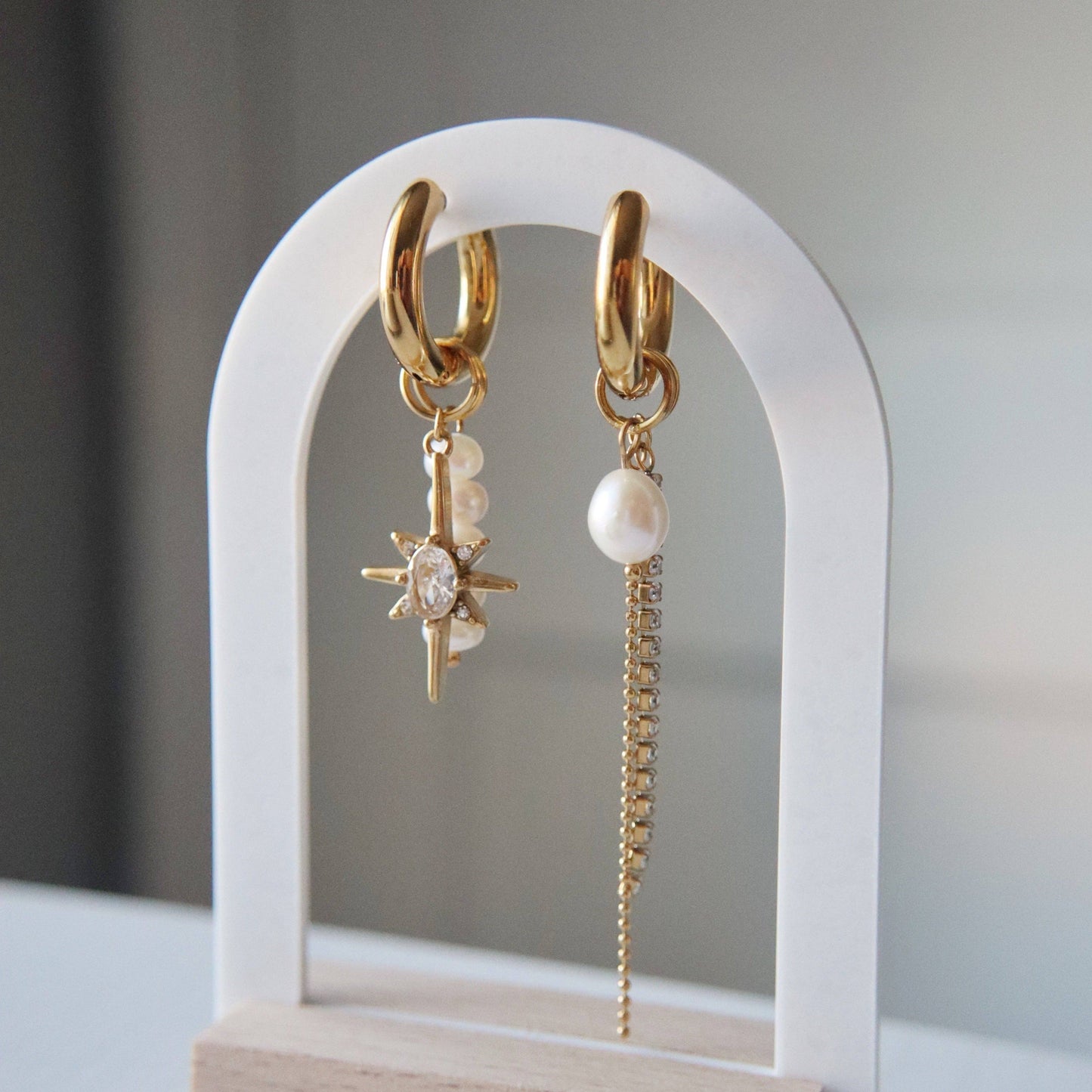 Lucia Hoops | Dangle Charm Hoops