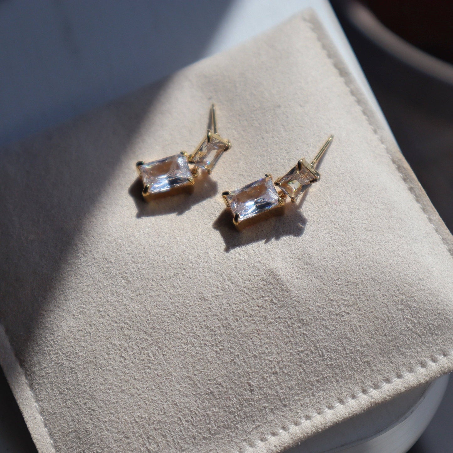 Evelina Earrings | Zircon Dangle Earrings