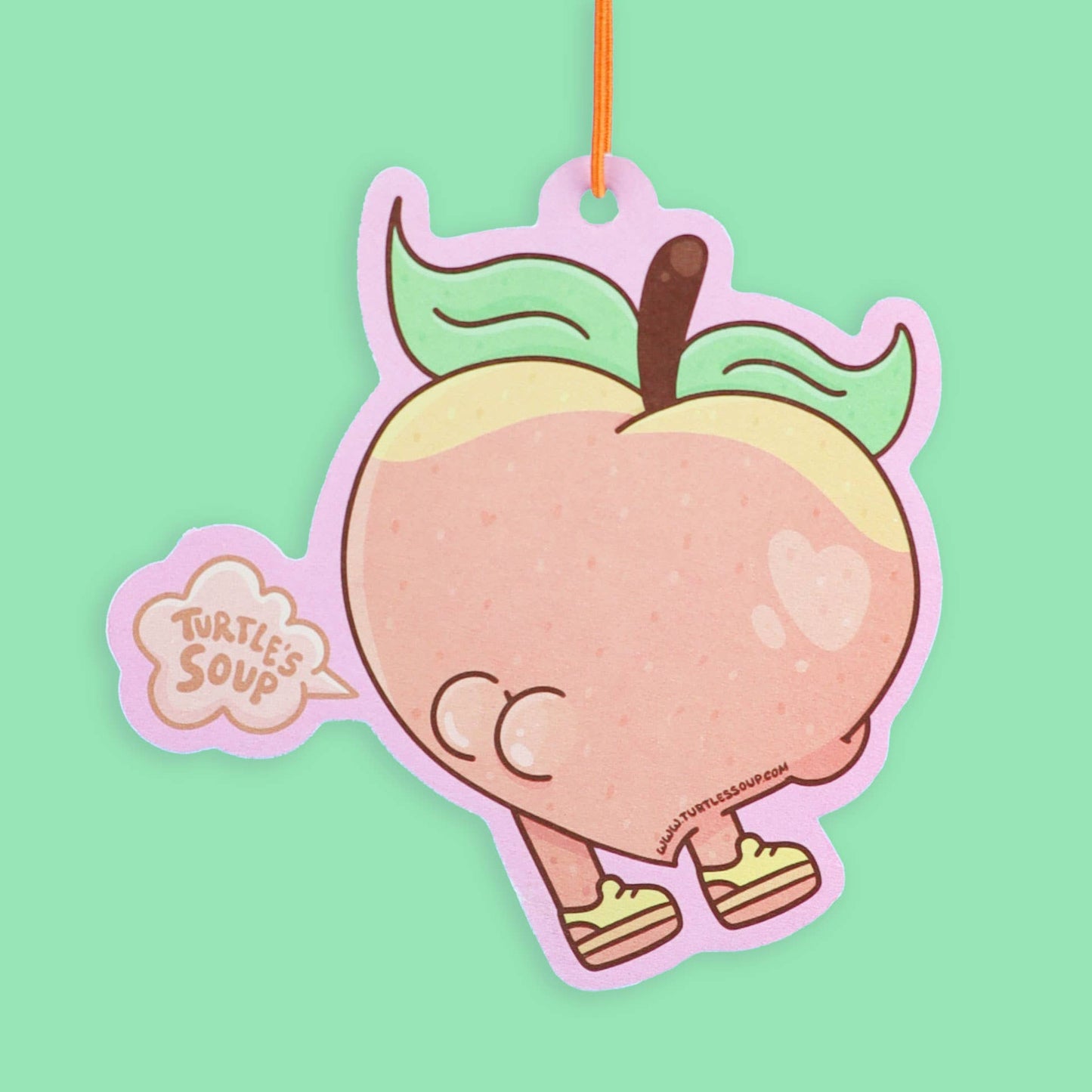Peach Toot, Car Decor, Cute, Car Diffuser, Air Freshener