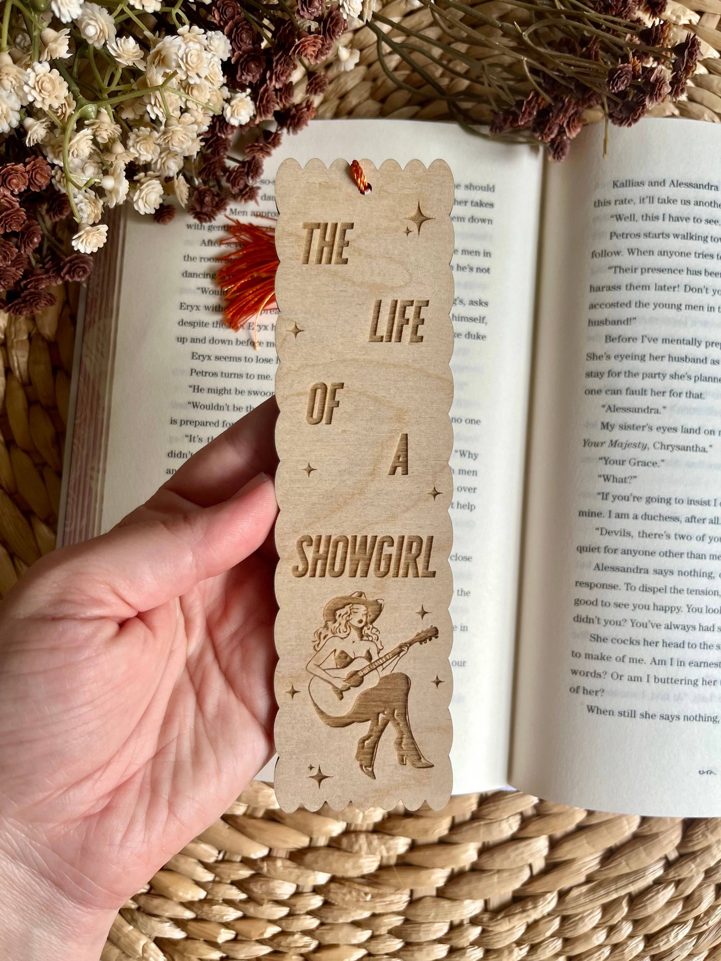 Showgirl Inspired Wooden Bookmark