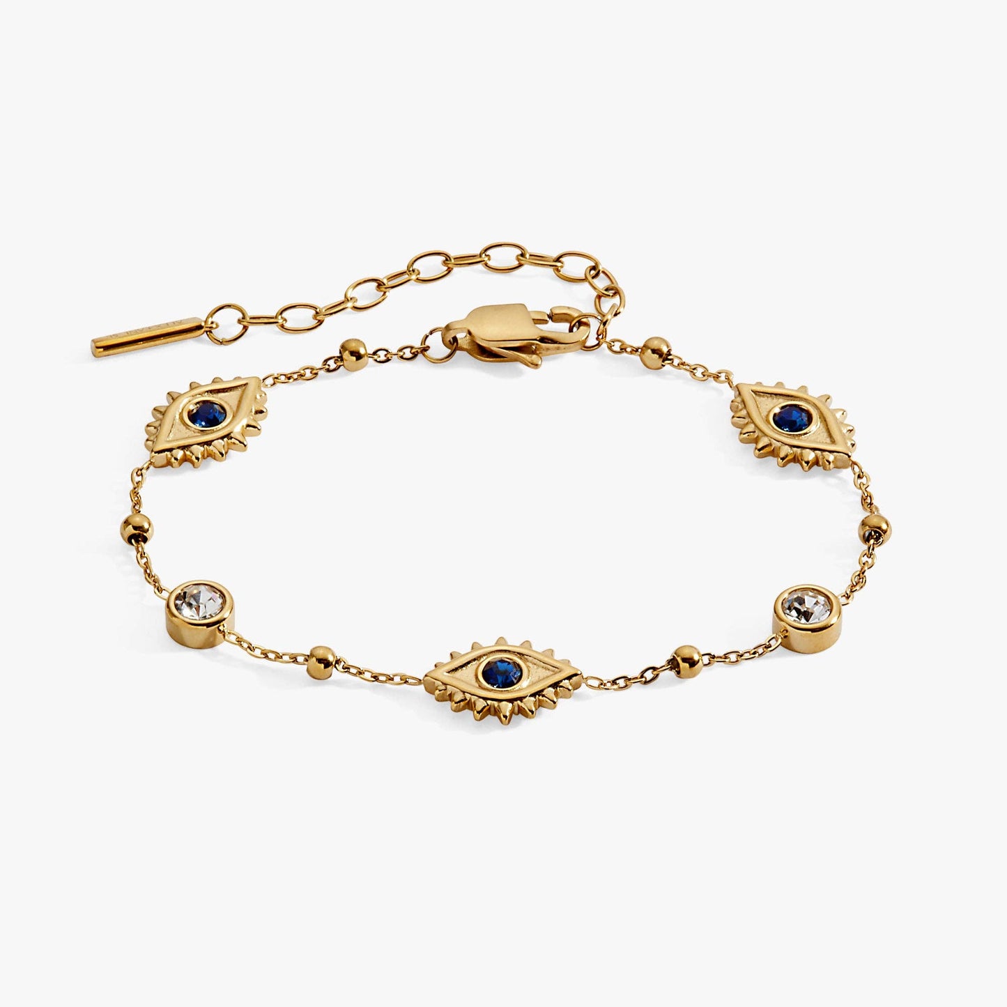 Evil Eye Crystal Stone Chain Bracelet
