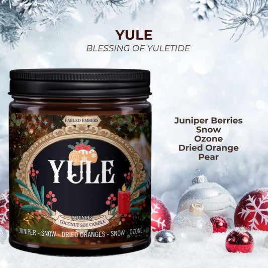 WINTER - YULE | Juniper and Snow | Coconut Soy Candle