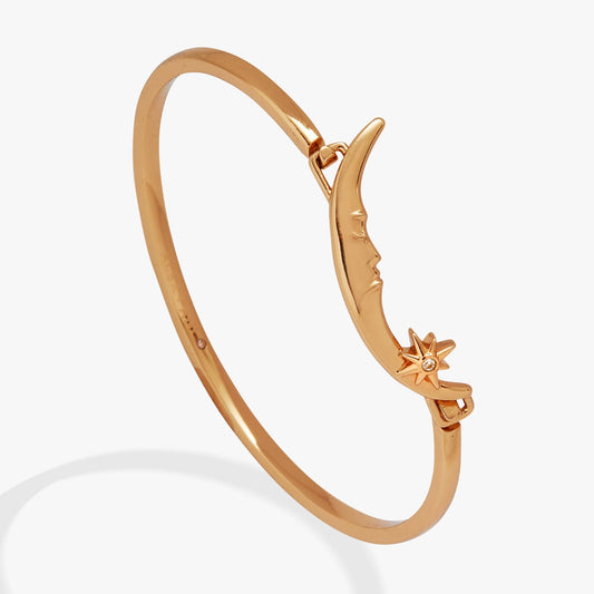Crescent Moon Tension Bangle