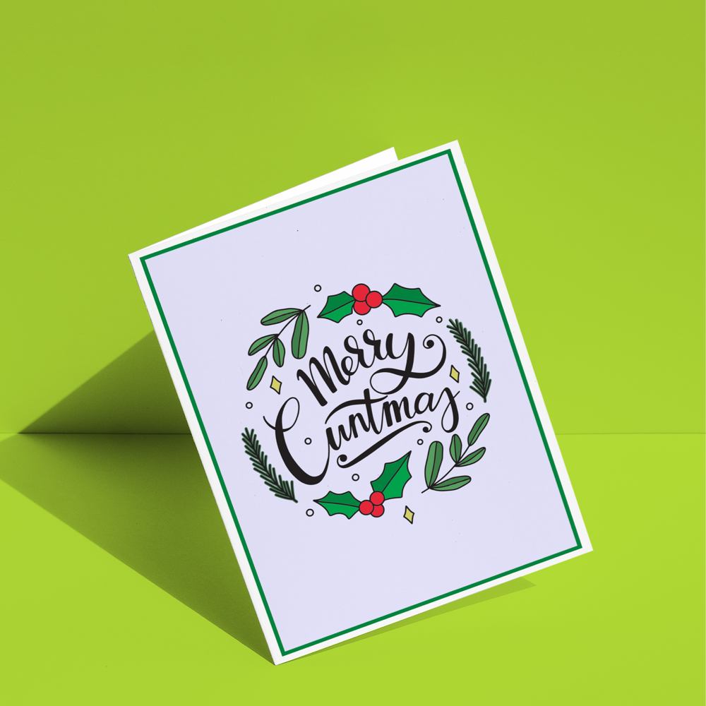 Merry Cuntmas Greeting Card