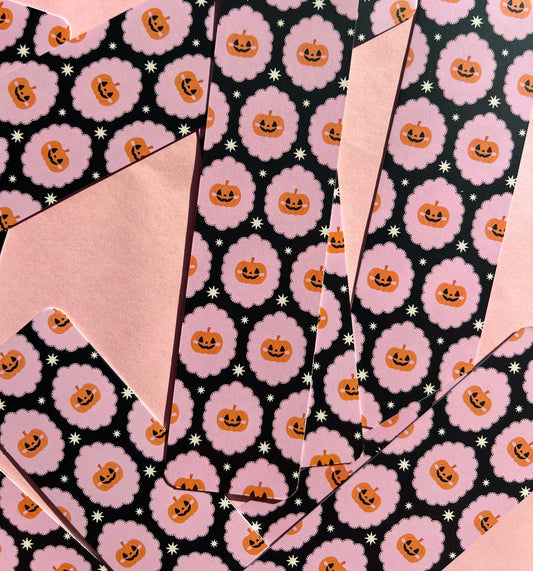 Pumpkin Paper Bookmark