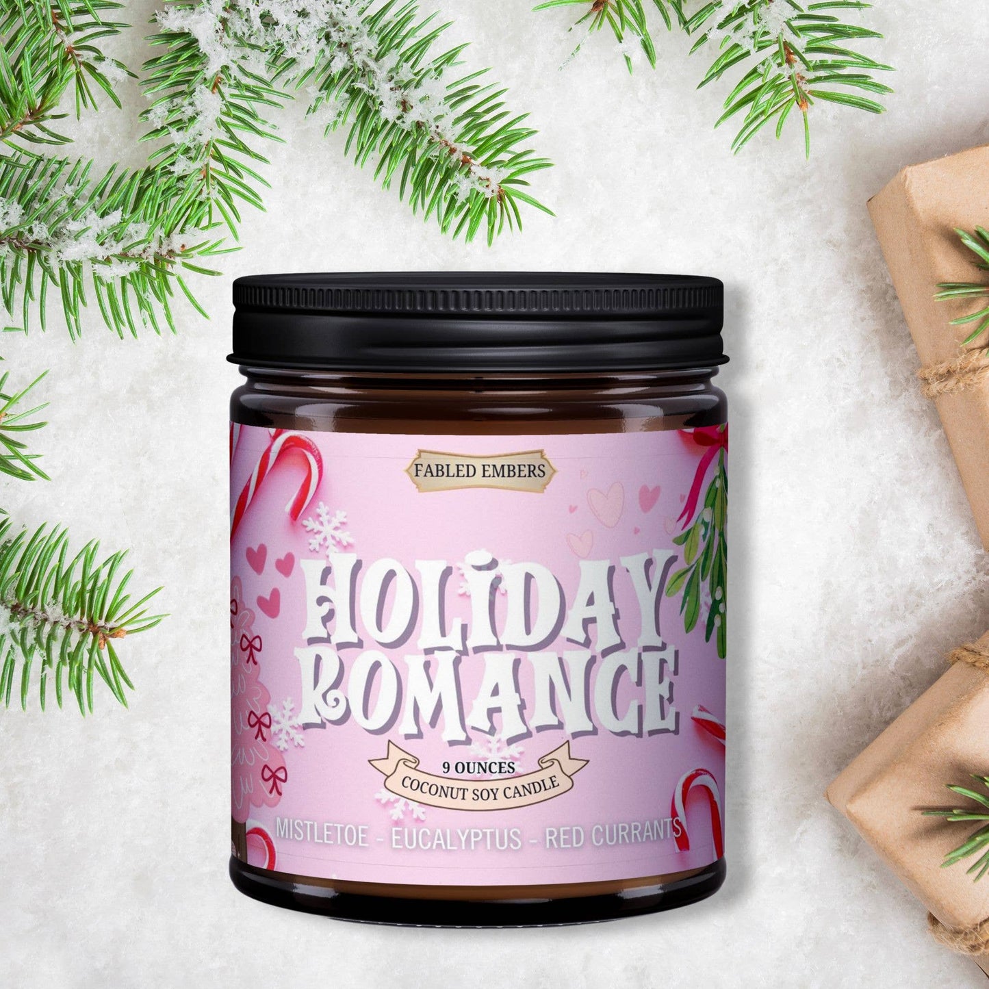 WINTER - HOLIDAY ROMANCE | Mistletoe | Candle