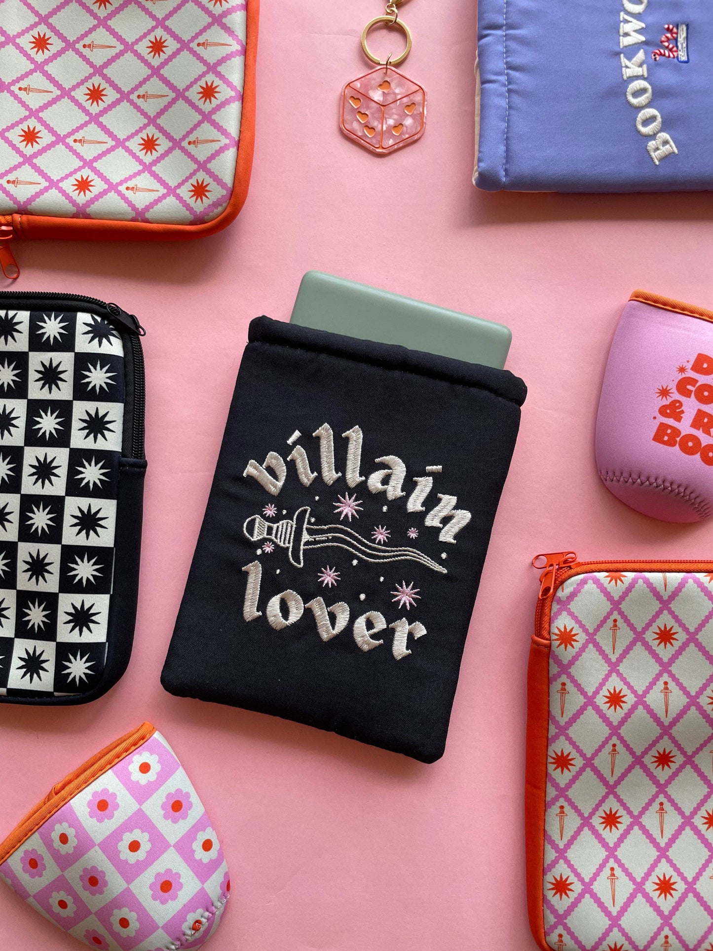 Villain Lover Embroidered Book Sleeve & Kindle Sleeve