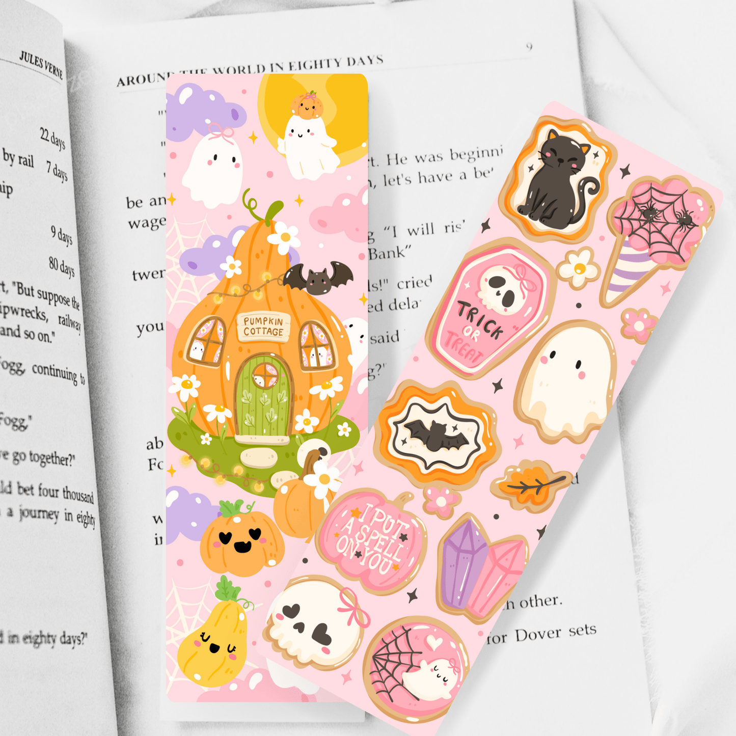 Spooky Cute Cookies Dual-Sided Matte Cardstock Bookmark