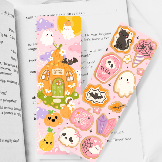 Spooky Cute Cookies Dual-Sided Matte Cardstock Bookmark