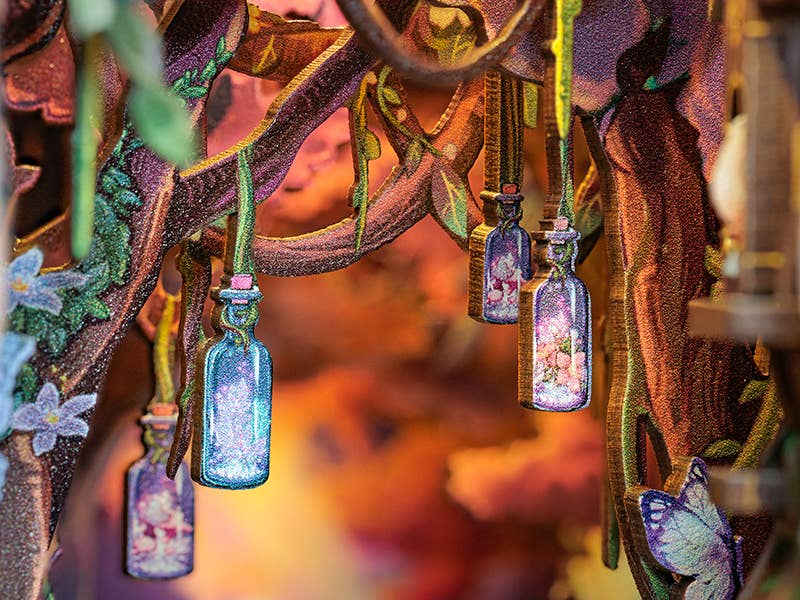 DIY Book Nook Kit: Grace of the Forest w/ Dust Cover