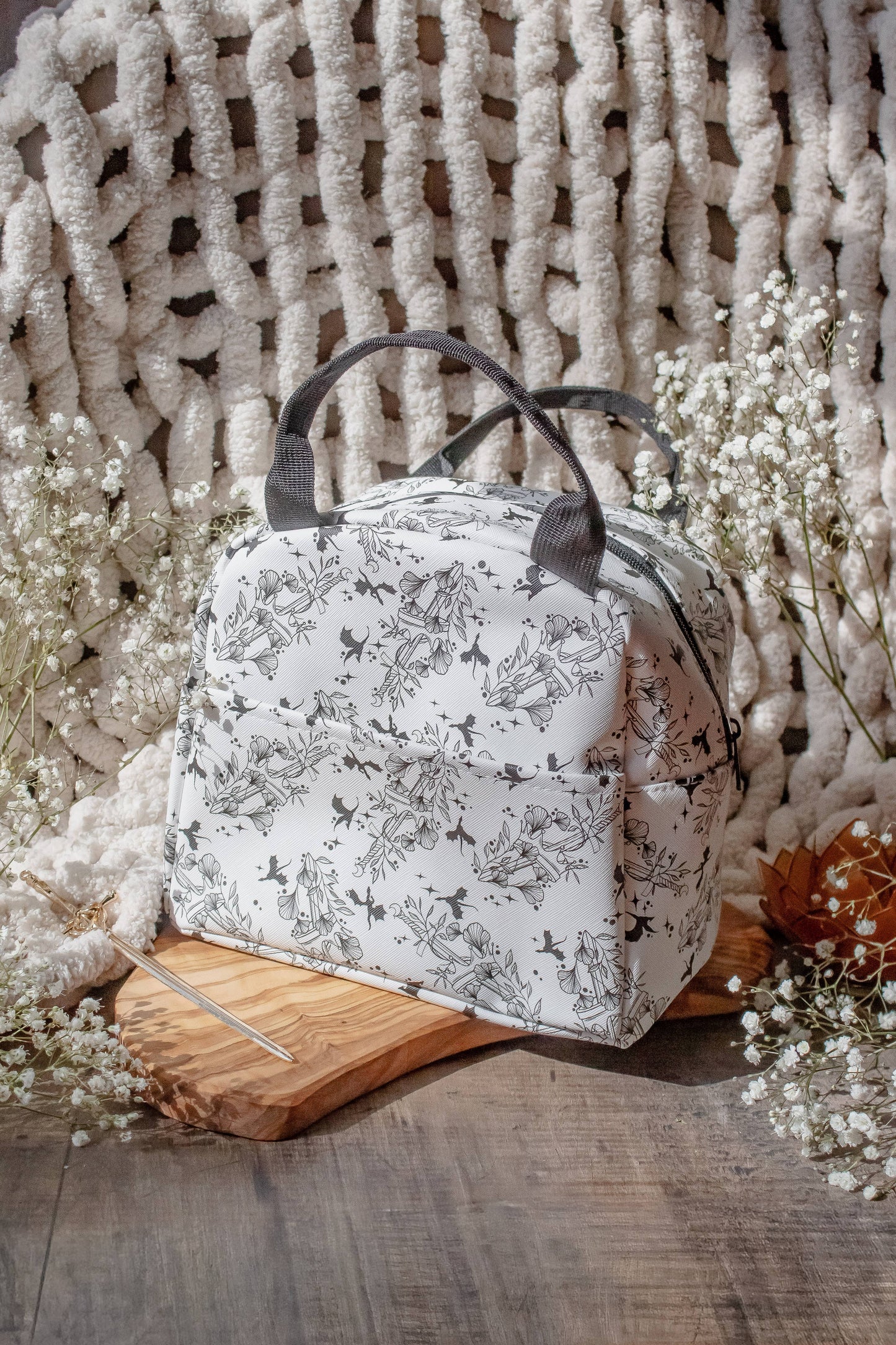 Ivory Swords | Bookish Insulated Lunch Tote